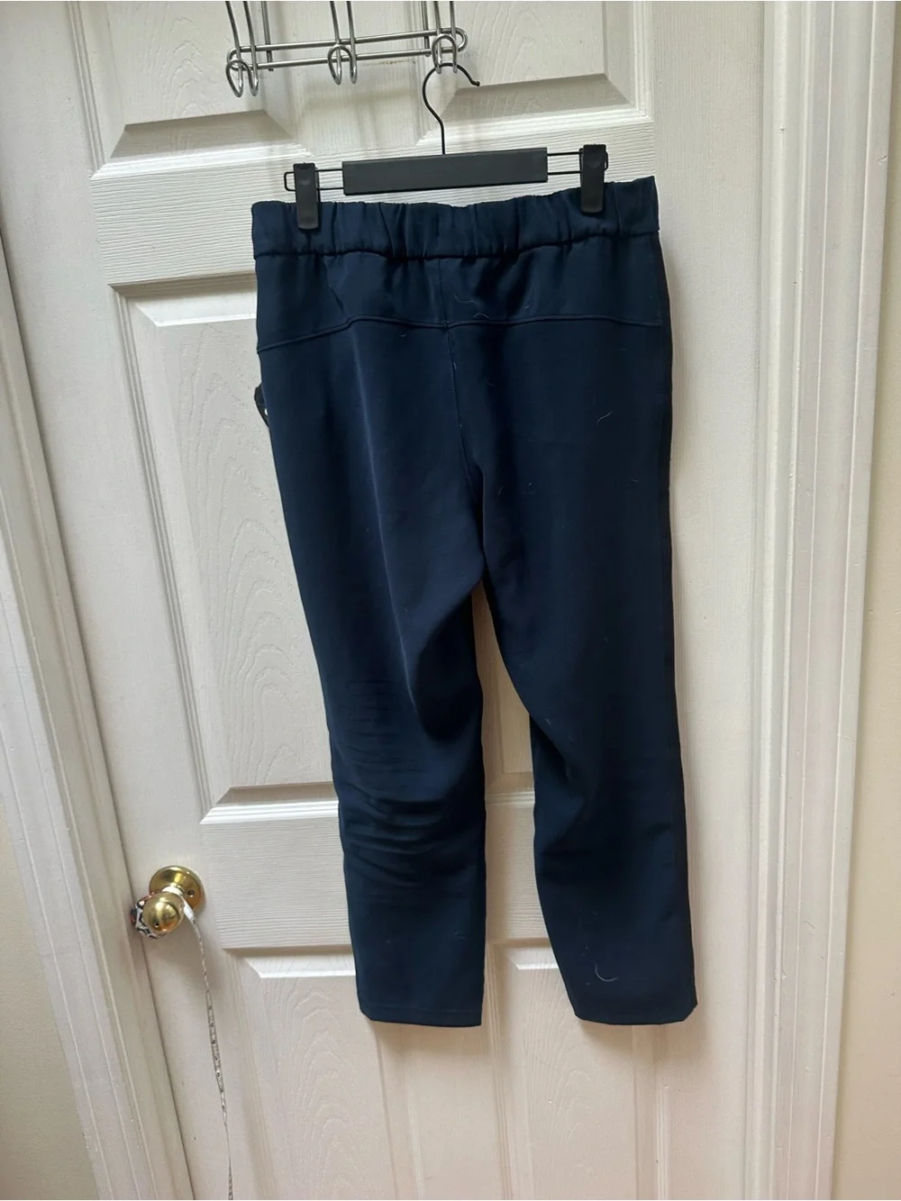 Lululemon On The Fly Pant Woven *Track Stripe True Navy Black 6